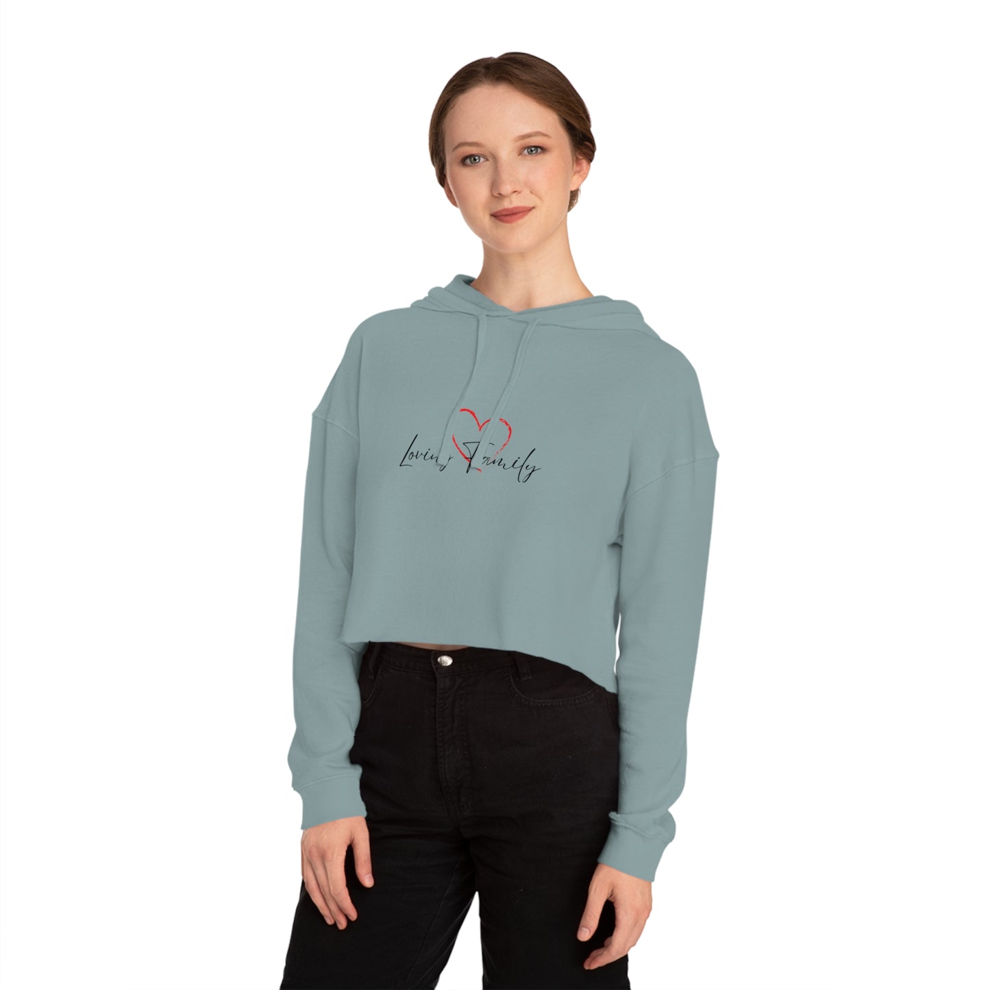 Cropped Hooded Sweatshirt - Women's Cozy and Stylish Comfort for Casual Outings