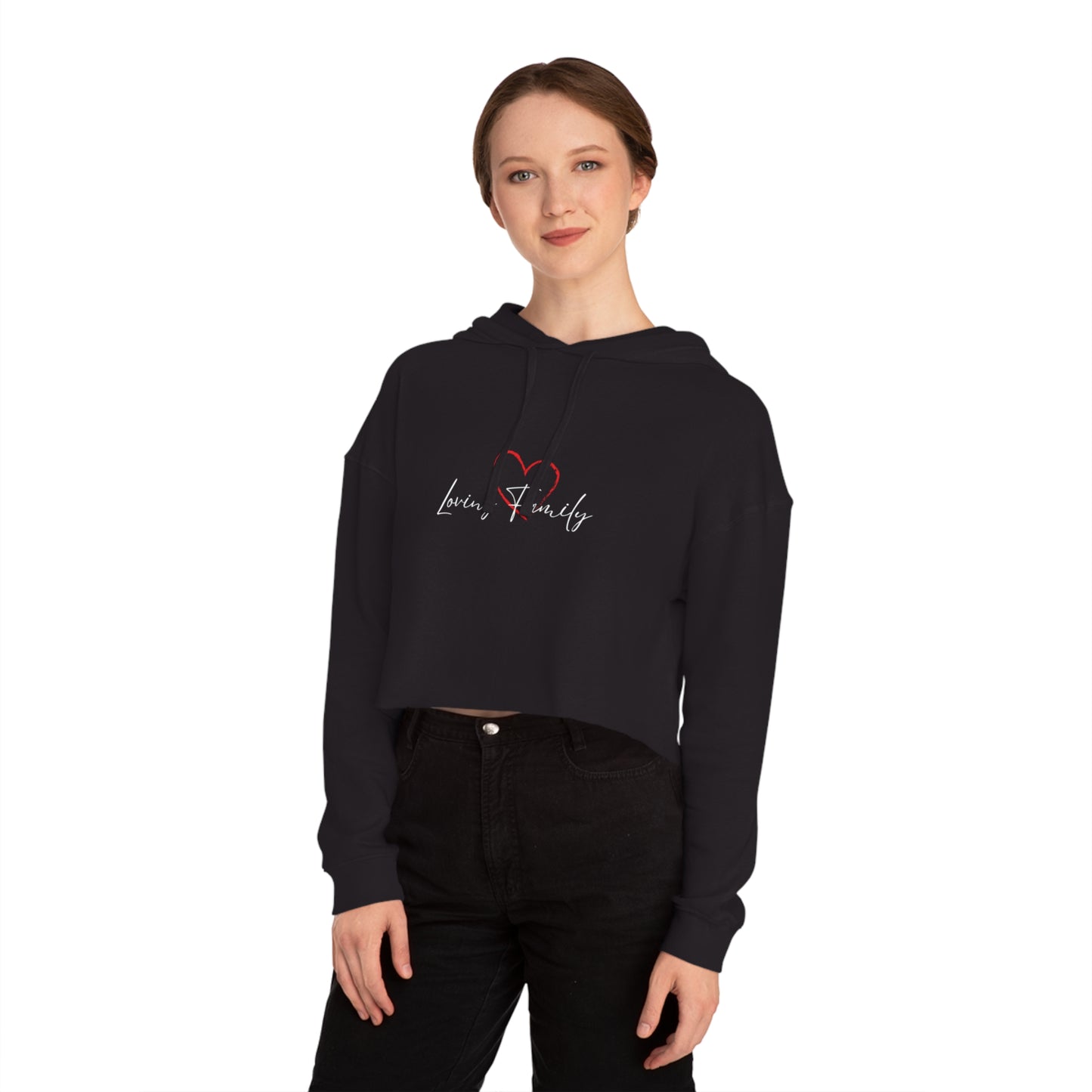 Cropped Hooded Sweatshirt - Women's Cozy and Stylish Comfort for Casual Outings