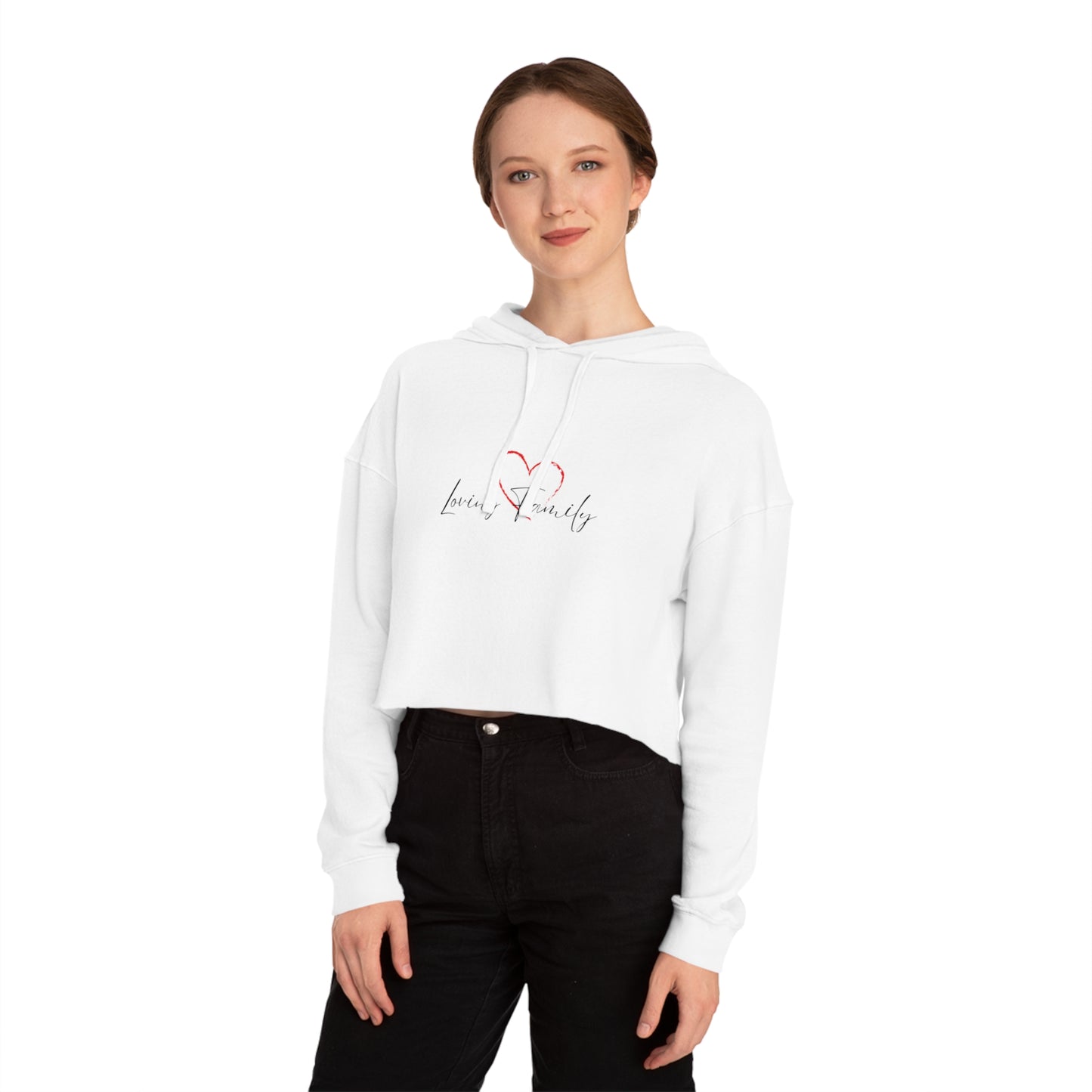 Cropped Hooded Sweatshirt - Women's Cozy and Stylish Comfort for Casual Outings