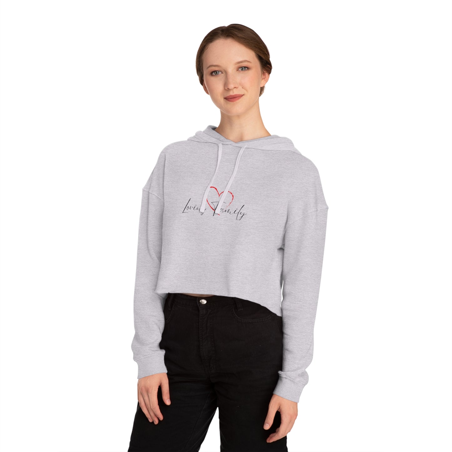 Cropped Hooded Sweatshirt - Women's Cozy and Stylish Comfort for Casual Outings